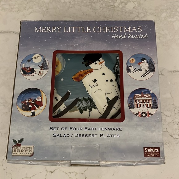 Christmas Themed Decorative Plates Set - Picture 3 of 12